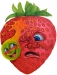 pop surrealism of self-aware strawberry