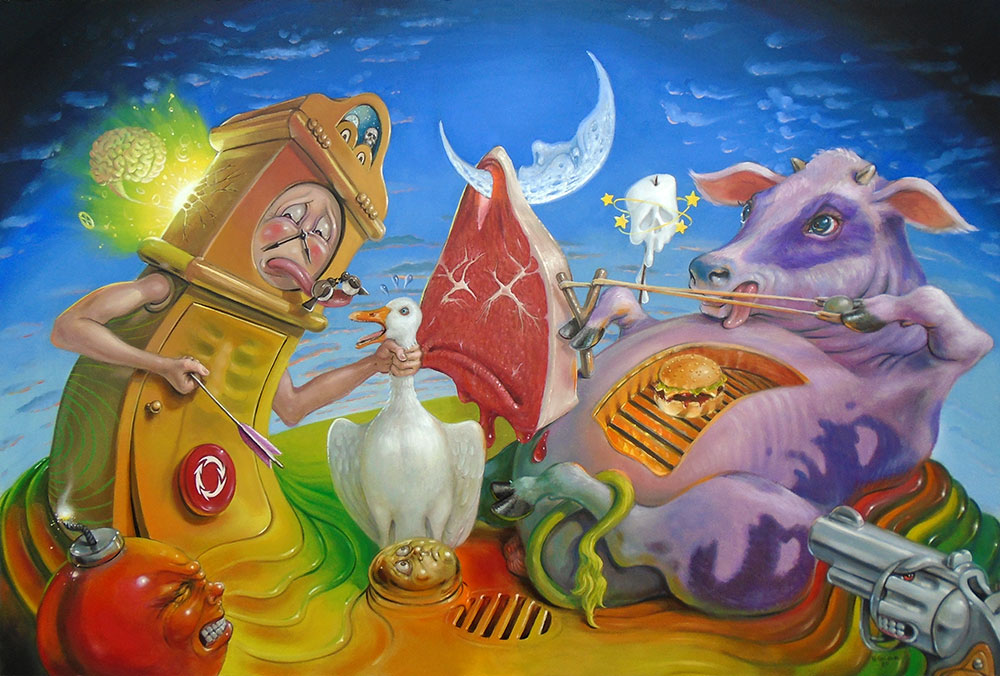 2020 Pop Surrealism Paintings Stephen Gibb