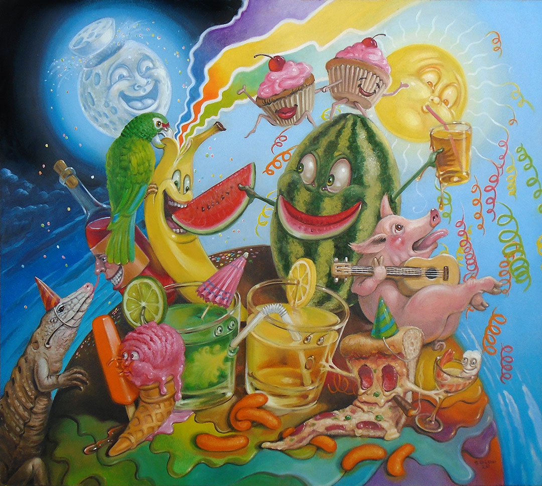 2020 Pop Surrealism Paintings Stephen Gibb