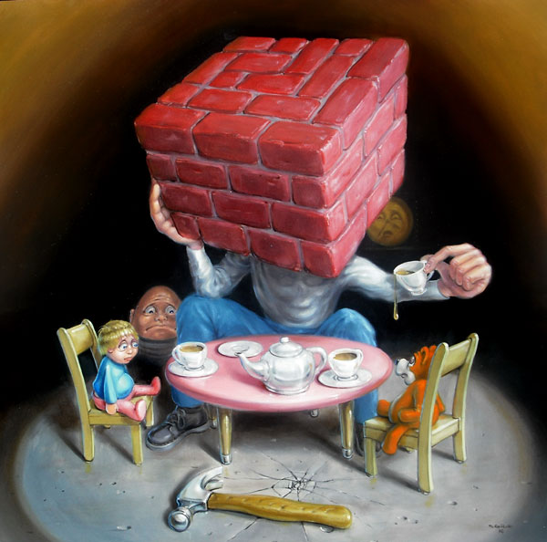 Stephen Gibb - Brick head, tea party